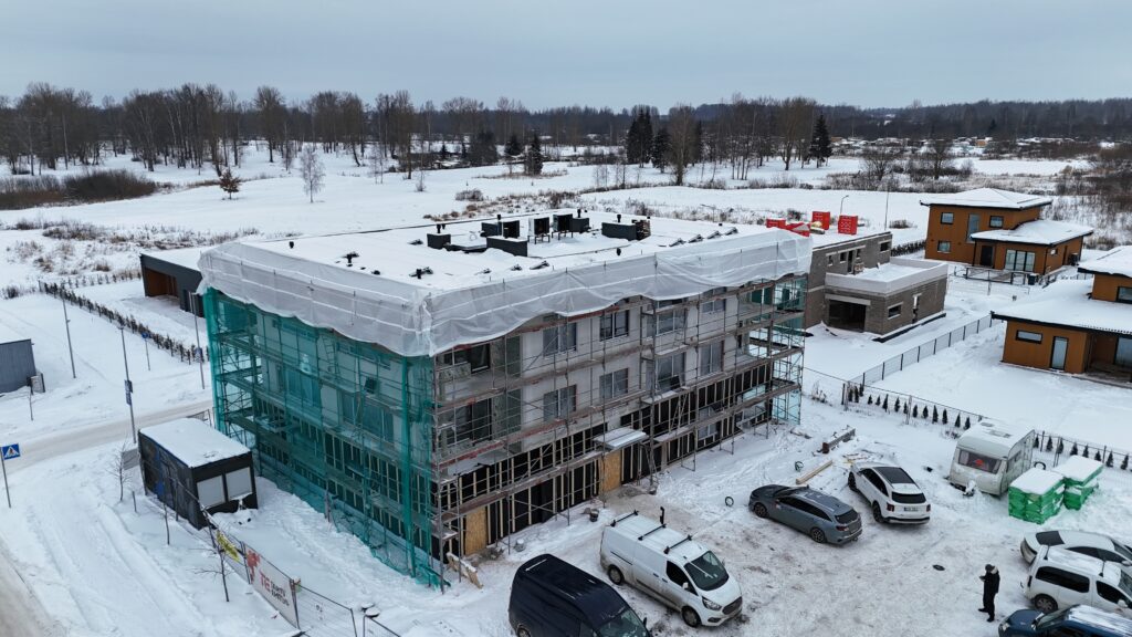 Droonivaade Rõõmu kodude ehitusest