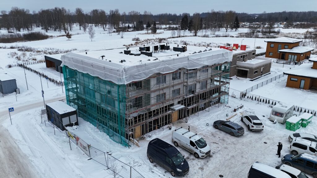 Droonivaade Rõõmu kodude ehitusest